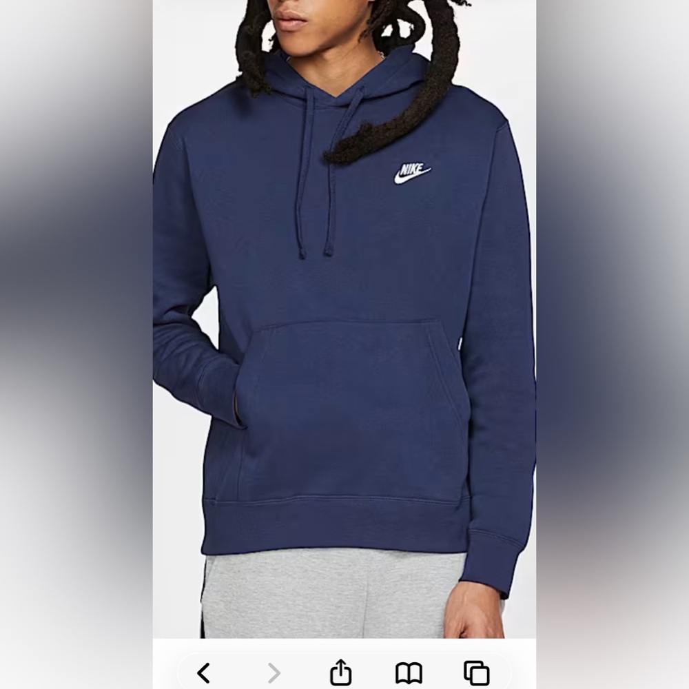 Men's Nike Navy Blue Hoodie- NWT